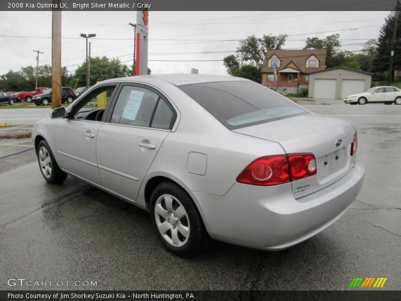 Bright Silver Metallic / Gray 2008 Kia Optima LX