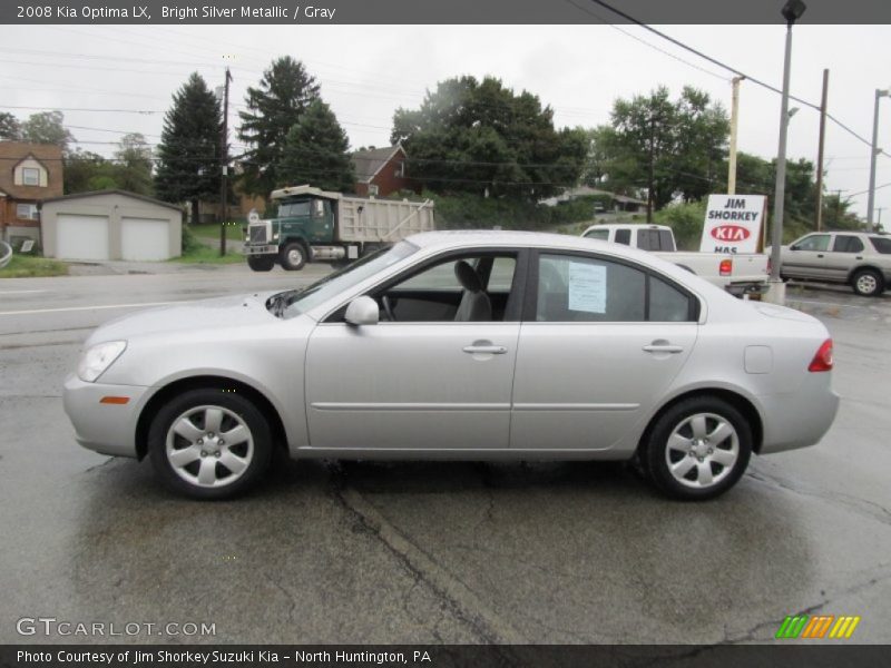 Bright Silver Metallic / Gray 2008 Kia Optima LX