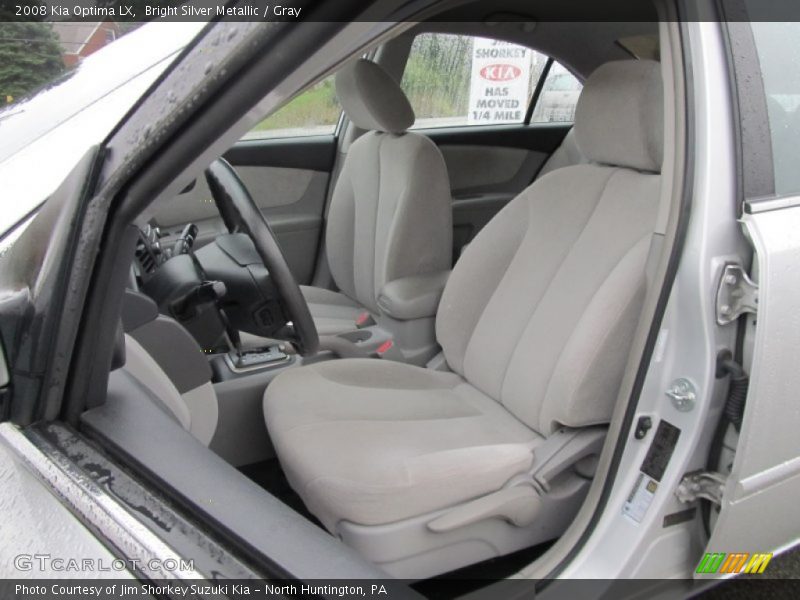 Bright Silver Metallic / Gray 2008 Kia Optima LX