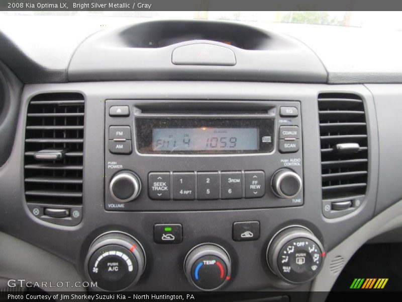 Bright Silver Metallic / Gray 2008 Kia Optima LX
