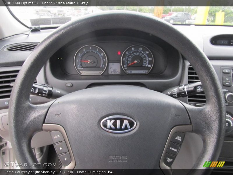 Bright Silver Metallic / Gray 2008 Kia Optima LX