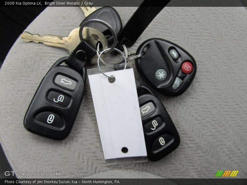 Bright Silver Metallic / Gray 2008 Kia Optima LX