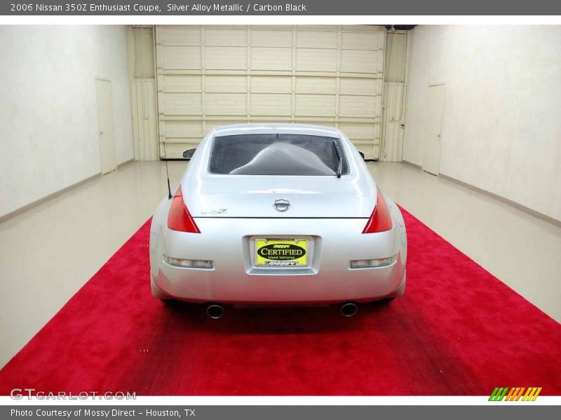 Silver Alloy Metallic / Carbon Black 2006 Nissan 350Z Enthusiast Coupe