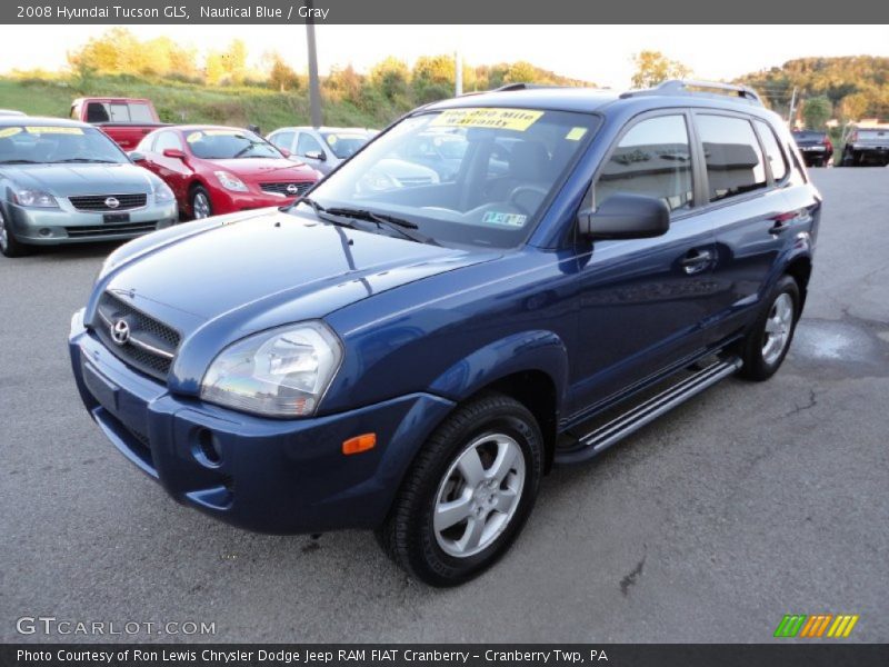 Nautical Blue / Gray 2008 Hyundai Tucson GLS