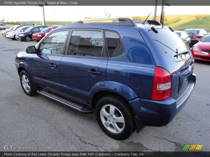 Nautical Blue / Gray 2008 Hyundai Tucson GLS