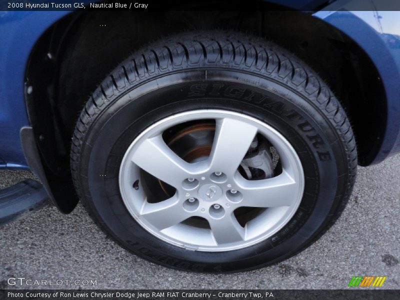 Nautical Blue / Gray 2008 Hyundai Tucson GLS