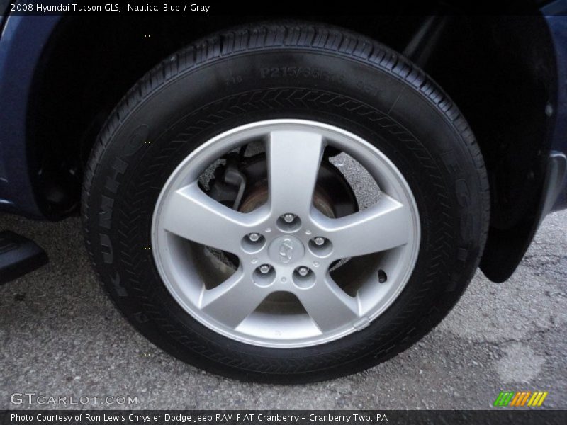 Nautical Blue / Gray 2008 Hyundai Tucson GLS