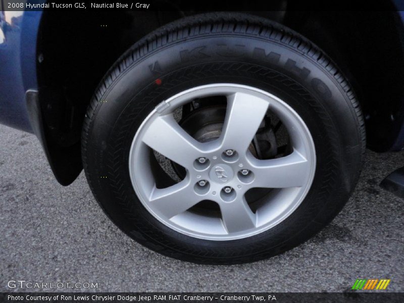 Nautical Blue / Gray 2008 Hyundai Tucson GLS