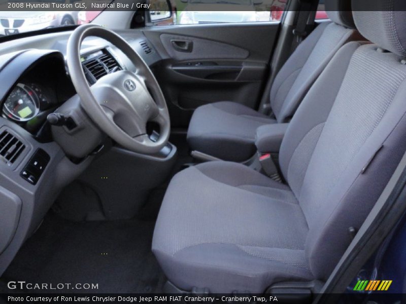 Nautical Blue / Gray 2008 Hyundai Tucson GLS