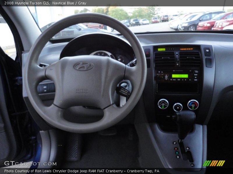 Nautical Blue / Gray 2008 Hyundai Tucson GLS