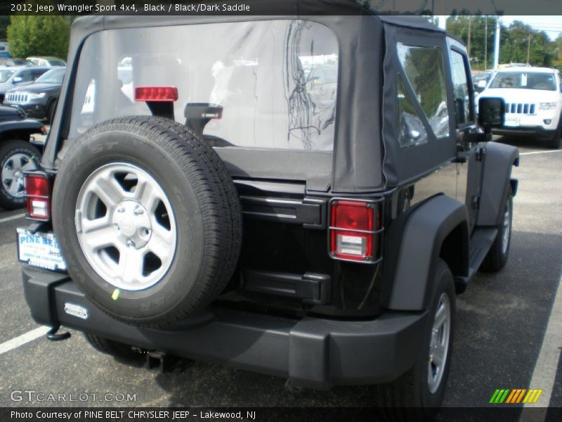 Black / Black/Dark Saddle 2012 Jeep Wrangler Sport 4x4