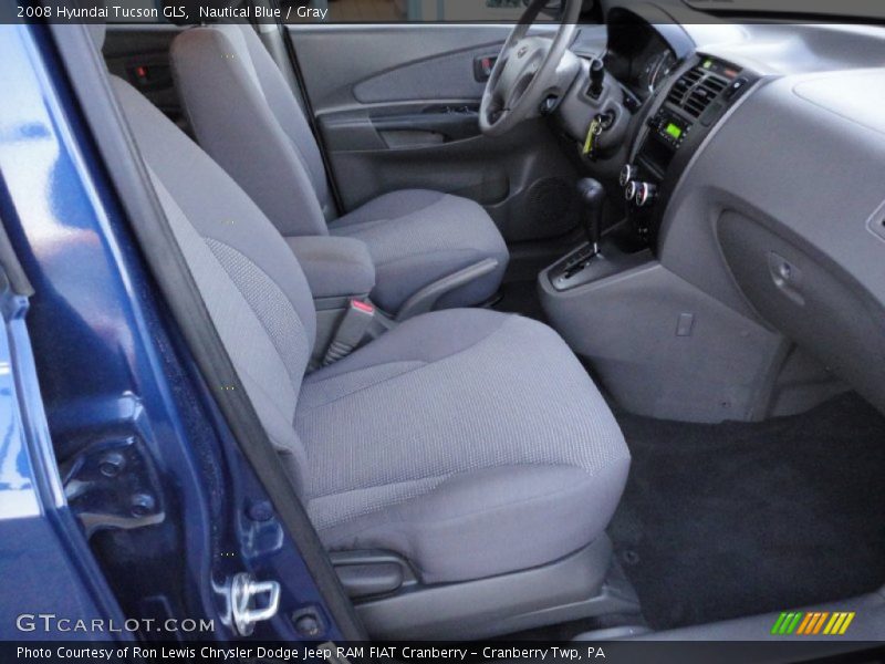 Nautical Blue / Gray 2008 Hyundai Tucson GLS