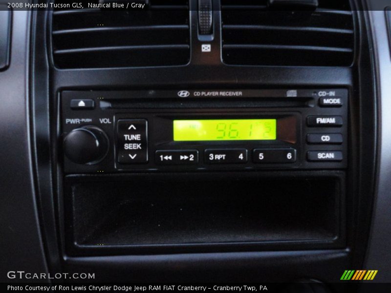 Nautical Blue / Gray 2008 Hyundai Tucson GLS