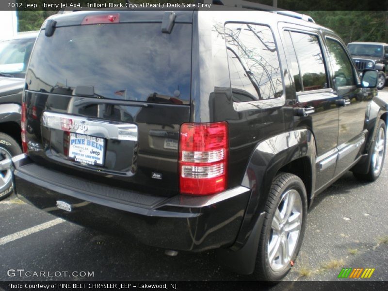 Brilliant Black Crystal Pearl / Dark Slate Gray 2012 Jeep Liberty Jet 4x4