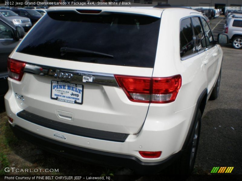 Stone White / Black 2012 Jeep Grand Cherokee Laredo X Package 4x4