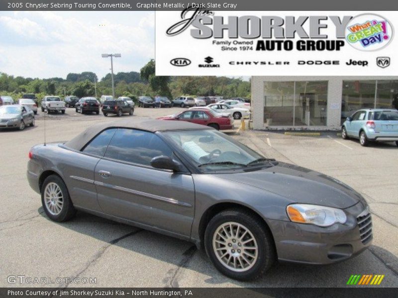 Graphite Metallic / Dark Slate Gray 2005 Chrysler Sebring Touring Convertible