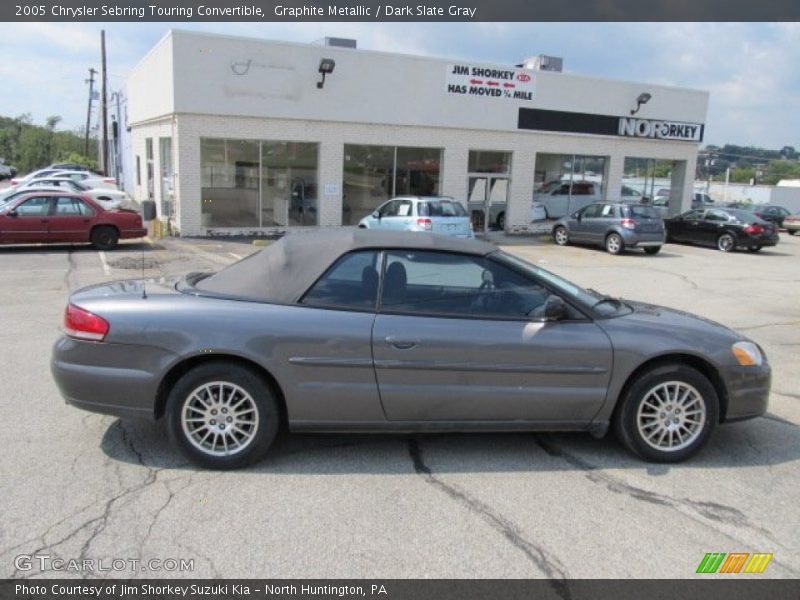 Graphite Metallic / Dark Slate Gray 2005 Chrysler Sebring Touring Convertible