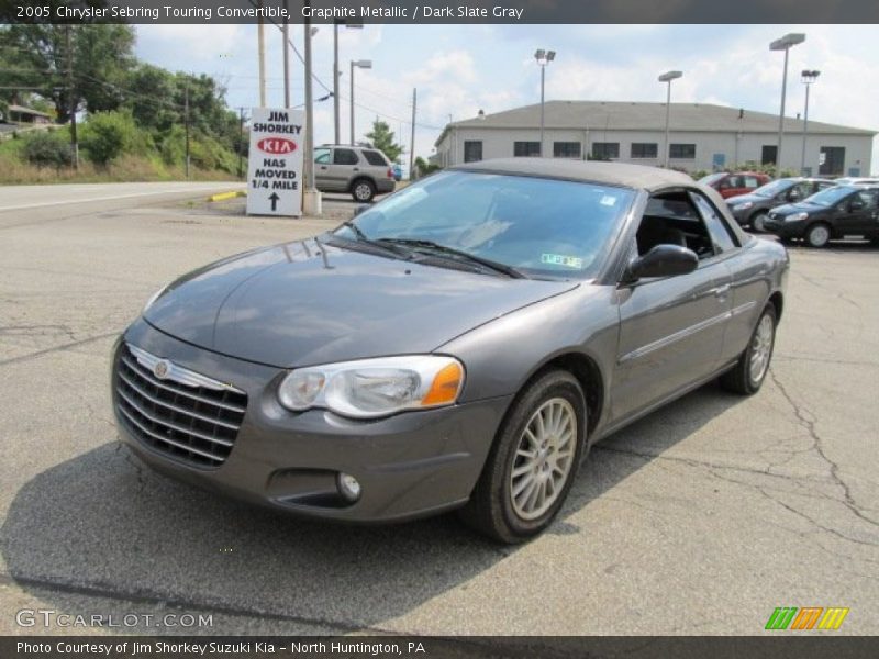 Graphite Metallic / Dark Slate Gray 2005 Chrysler Sebring Touring Convertible