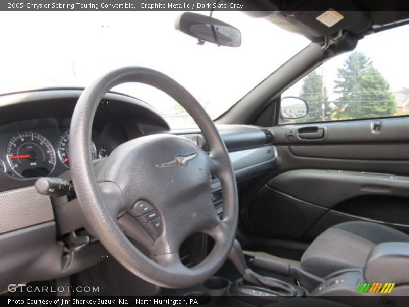 Graphite Metallic / Dark Slate Gray 2005 Chrysler Sebring Touring Convertible
