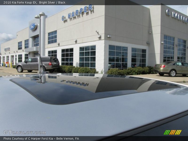 Bright Silver / Black 2010 Kia Forte Koup EX