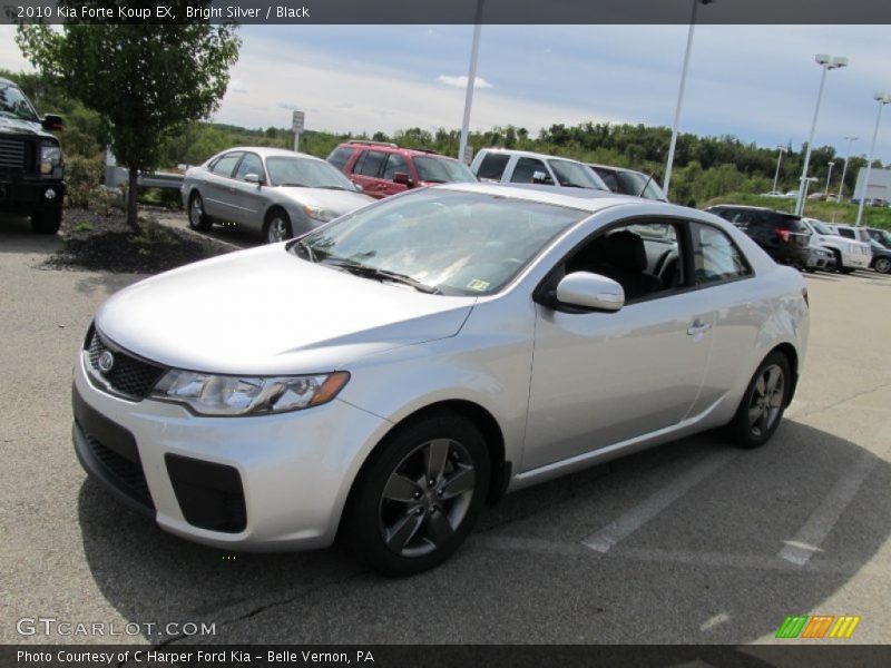 Bright Silver / Black 2010 Kia Forte Koup EX