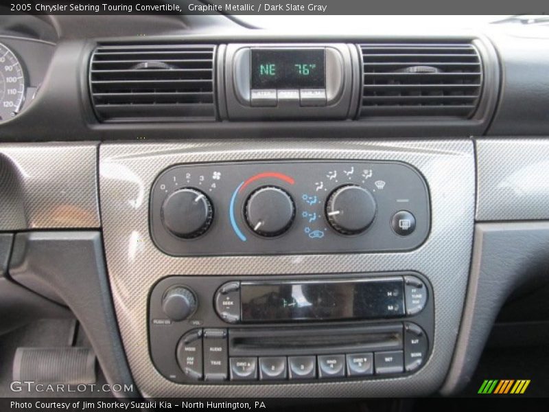Graphite Metallic / Dark Slate Gray 2005 Chrysler Sebring Touring Convertible