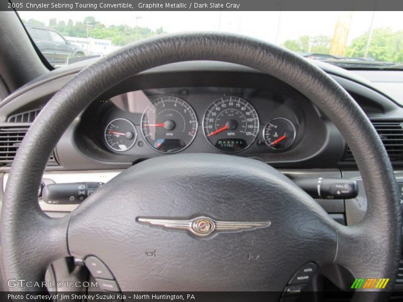 Graphite Metallic / Dark Slate Gray 2005 Chrysler Sebring Touring Convertible