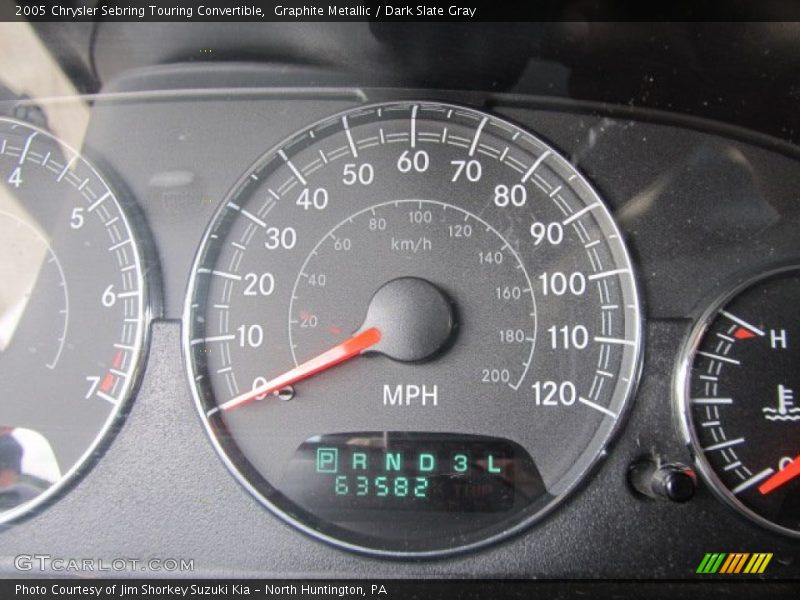 Graphite Metallic / Dark Slate Gray 2005 Chrysler Sebring Touring Convertible