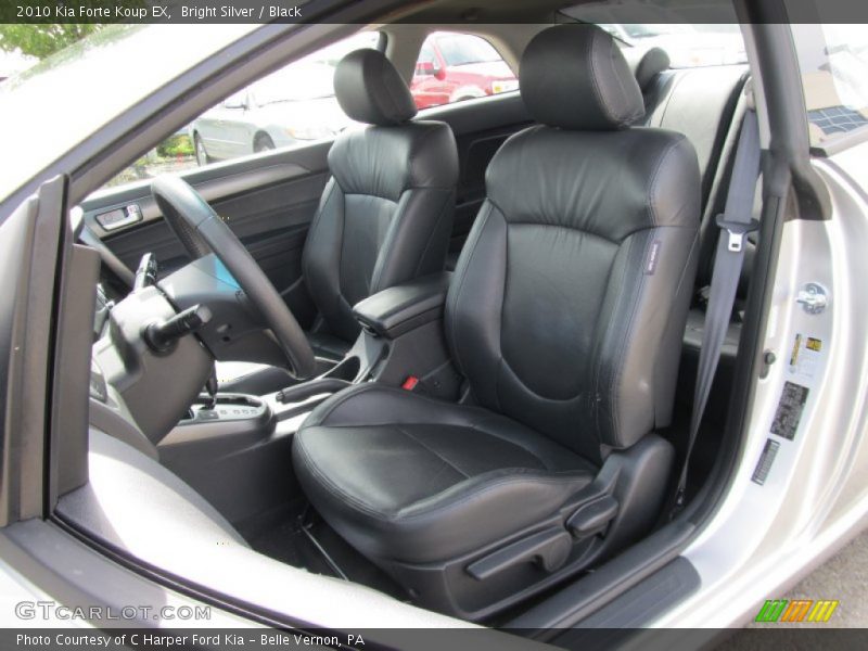 Bright Silver / Black 2010 Kia Forte Koup EX
