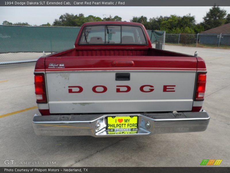 Claret Red Pearl Metallic / Red 1994 Dodge Dakota SLT Extended Cab