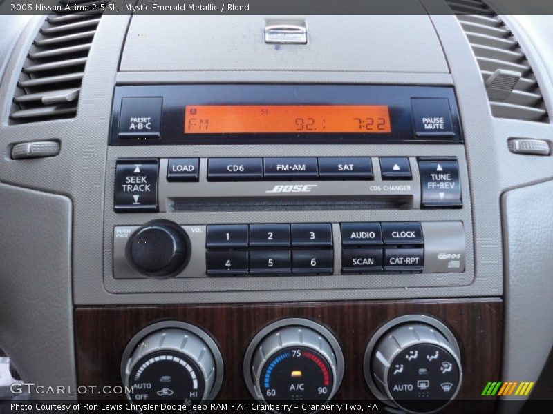 Mystic Emerald Metallic / Blond 2006 Nissan Altima 2.5 SL
