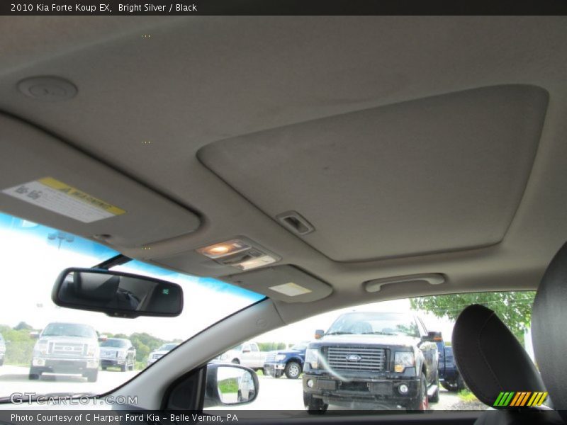 Bright Silver / Black 2010 Kia Forte Koup EX