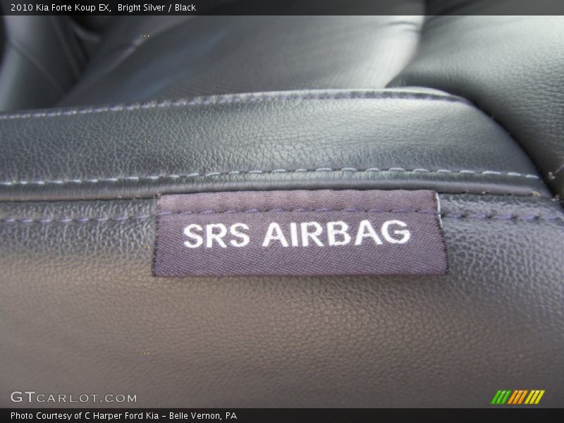 Bright Silver / Black 2010 Kia Forte Koup EX