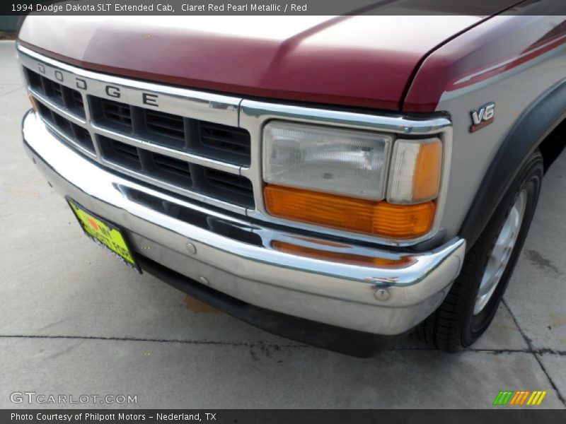 Claret Red Pearl Metallic / Red 1994 Dodge Dakota SLT Extended Cab