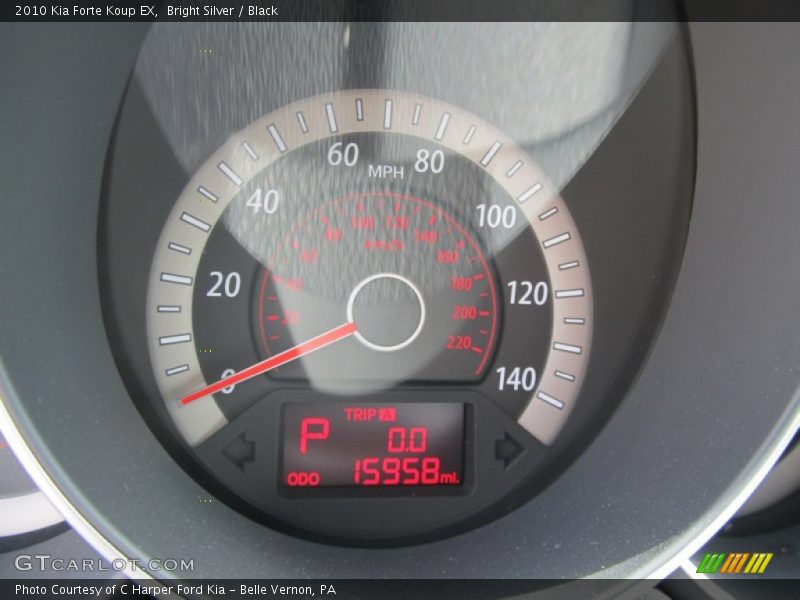 Bright Silver / Black 2010 Kia Forte Koup EX