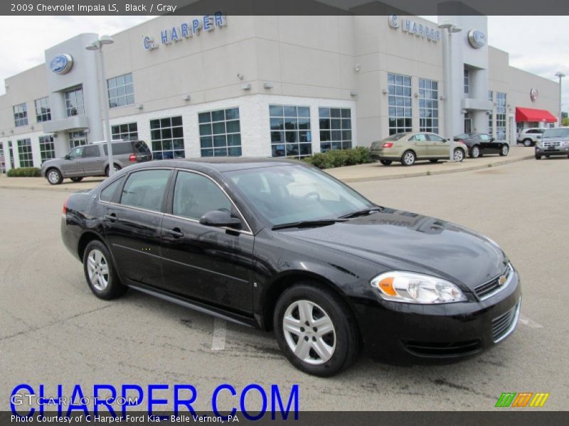 Black / Gray 2009 Chevrolet Impala LS