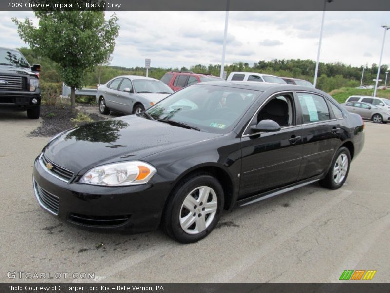 Black / Gray 2009 Chevrolet Impala LS