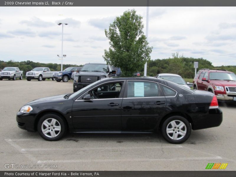 Black / Gray 2009 Chevrolet Impala LS