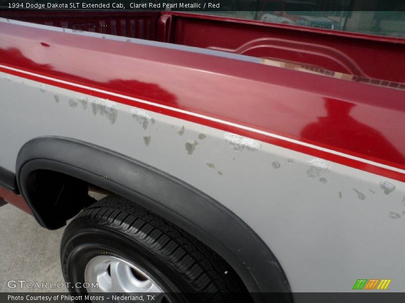 Claret Red Pearl Metallic / Red 1994 Dodge Dakota SLT Extended Cab
