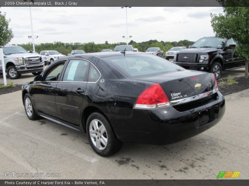 Black / Gray 2009 Chevrolet Impala LS