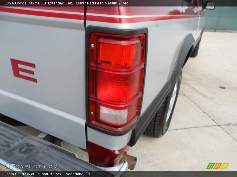 Claret Red Pearl Metallic / Red 1994 Dodge Dakota SLT Extended Cab