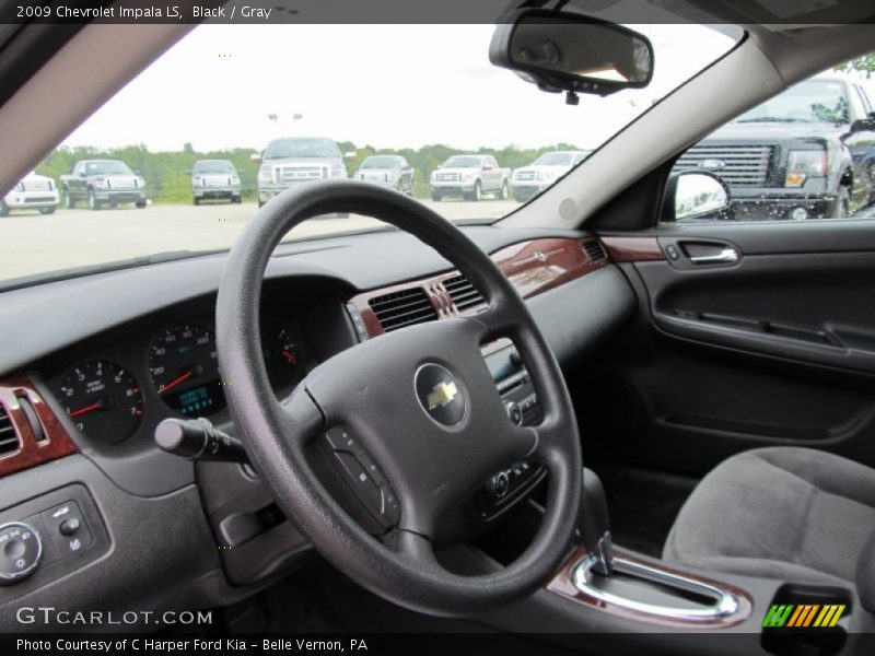 Black / Gray 2009 Chevrolet Impala LS