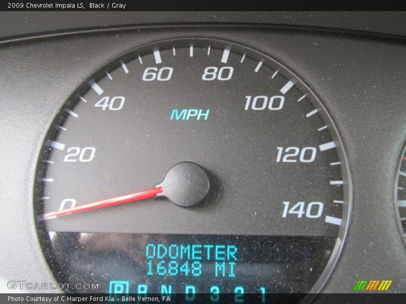 Black / Gray 2009 Chevrolet Impala LS