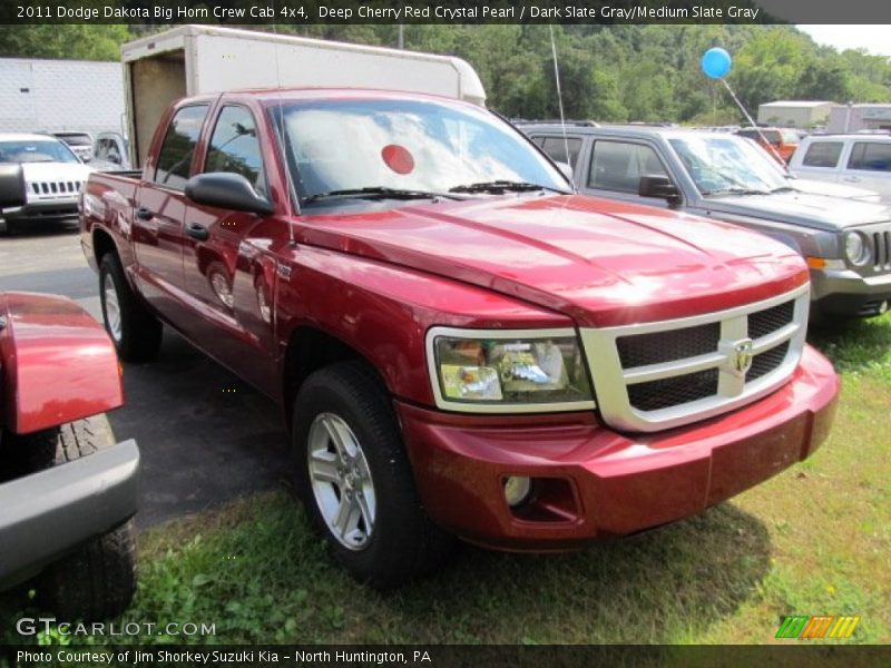 Deep Cherry Red Crystal Pearl / Dark Slate Gray/Medium Slate Gray 2011 Dodge Dakota Big Horn Crew Cab 4x4