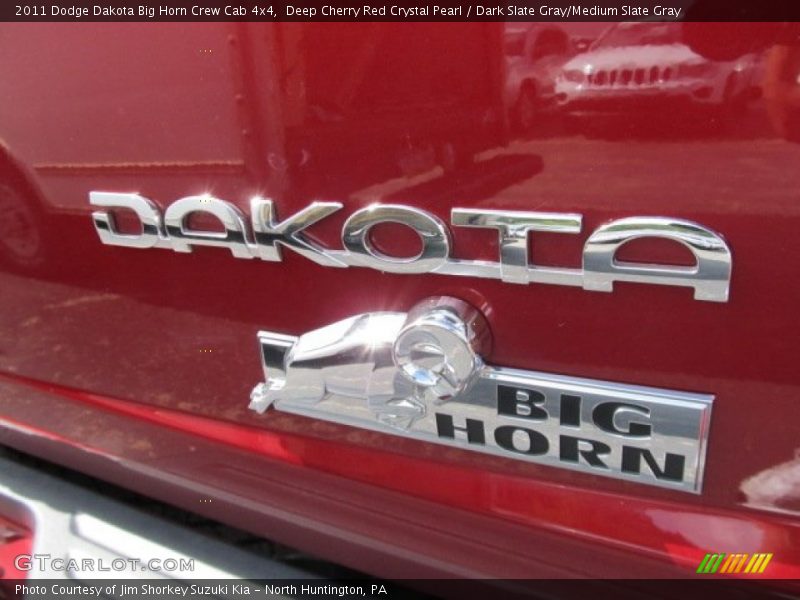 Deep Cherry Red Crystal Pearl / Dark Slate Gray/Medium Slate Gray 2011 Dodge Dakota Big Horn Crew Cab 4x4