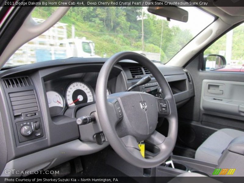 Deep Cherry Red Crystal Pearl / Dark Slate Gray/Medium Slate Gray 2011 Dodge Dakota Big Horn Crew Cab 4x4