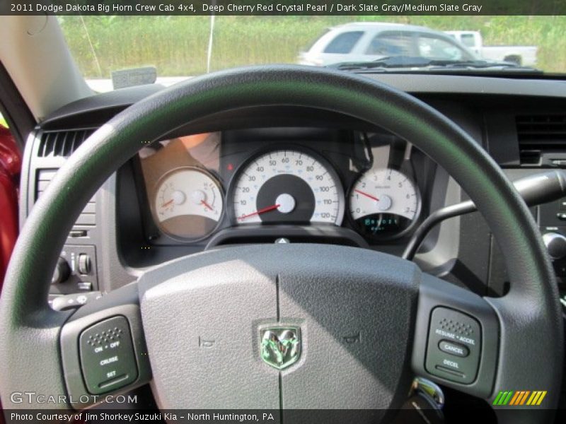 Deep Cherry Red Crystal Pearl / Dark Slate Gray/Medium Slate Gray 2011 Dodge Dakota Big Horn Crew Cab 4x4