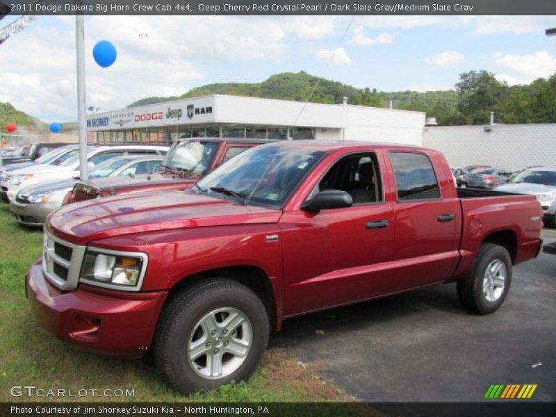 Deep Cherry Red Crystal Pearl / Dark Slate Gray/Medium Slate Gray 2011 Dodge Dakota Big Horn Crew Cab 4x4