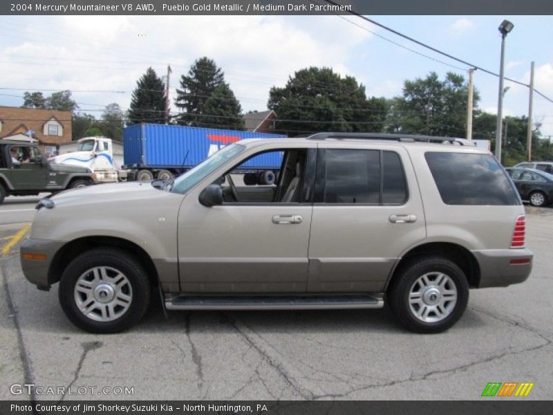 Pueblo Gold Metallic / Medium Dark Parchment 2004 Mercury Mountaineer V8 AWD