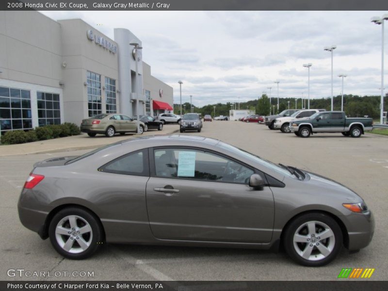 Galaxy Gray Metallic / Gray 2008 Honda Civic EX Coupe